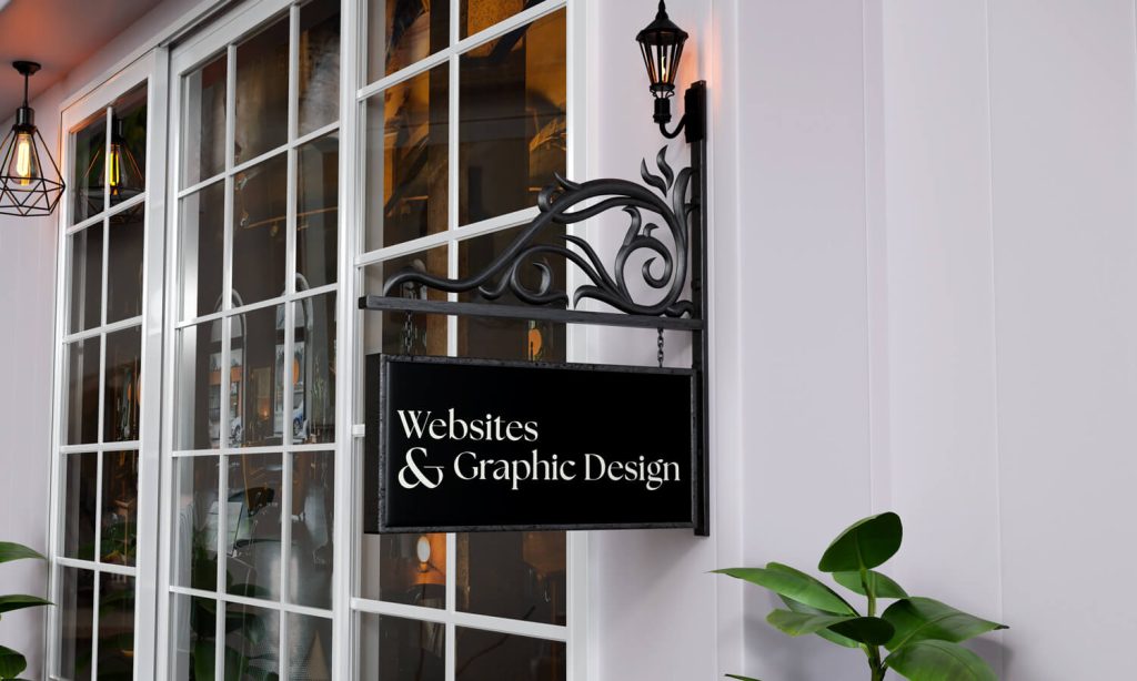 storefront with sign